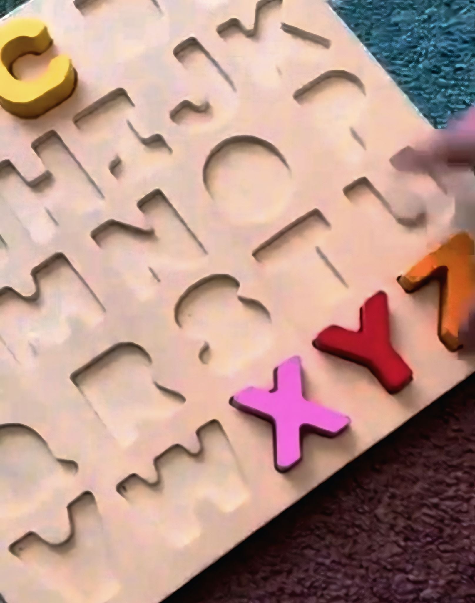 Montessori 3D Wooden Alphabet Puzzle Board