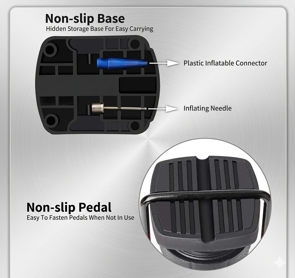 Portable High Pressure Foot Activated Air Pump
