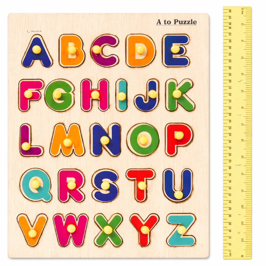 Montessori 3D Wooden Alphabet Puzzle Board