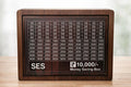 Cash Vault Wooden Savings Bank – Reusable 10K Money Challenge Tracker