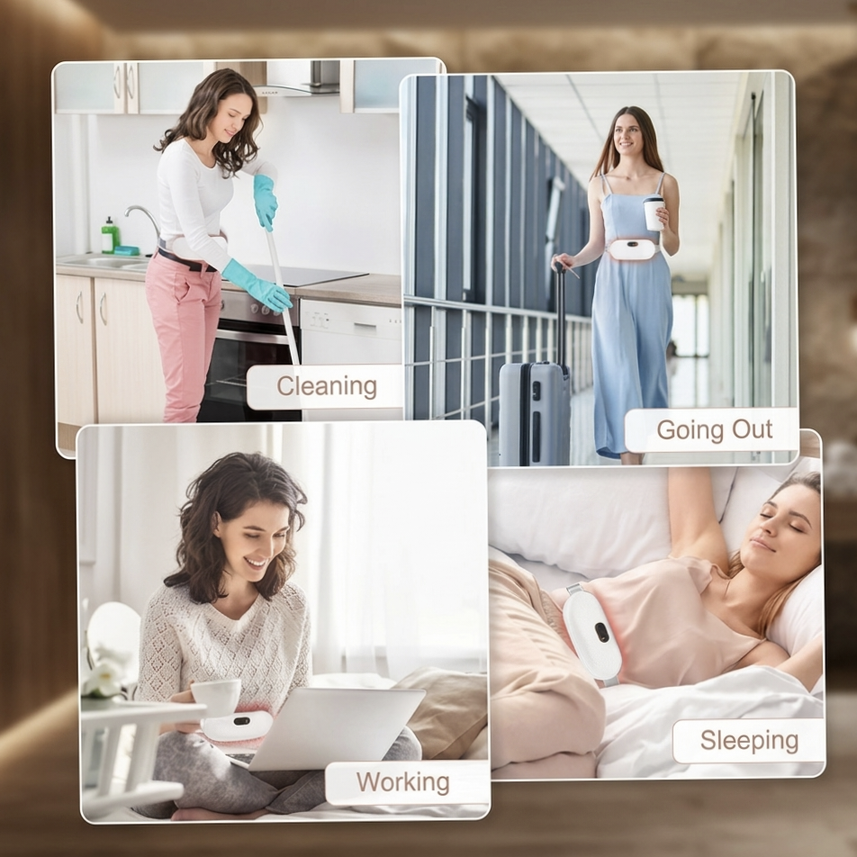 Portable Menstrual Pain Relief Massager & Heater
