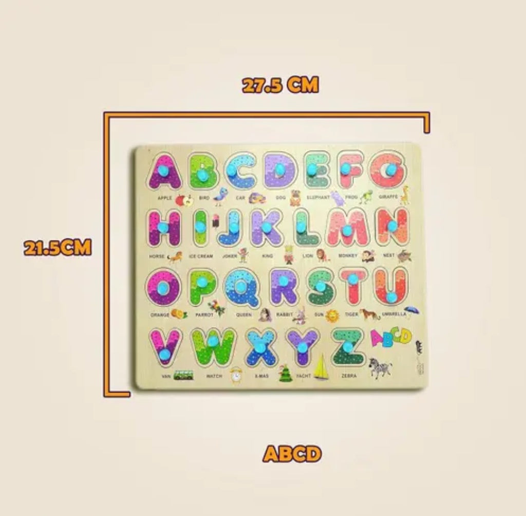 Montessori 3D Wooden Alphabet Puzzle Board