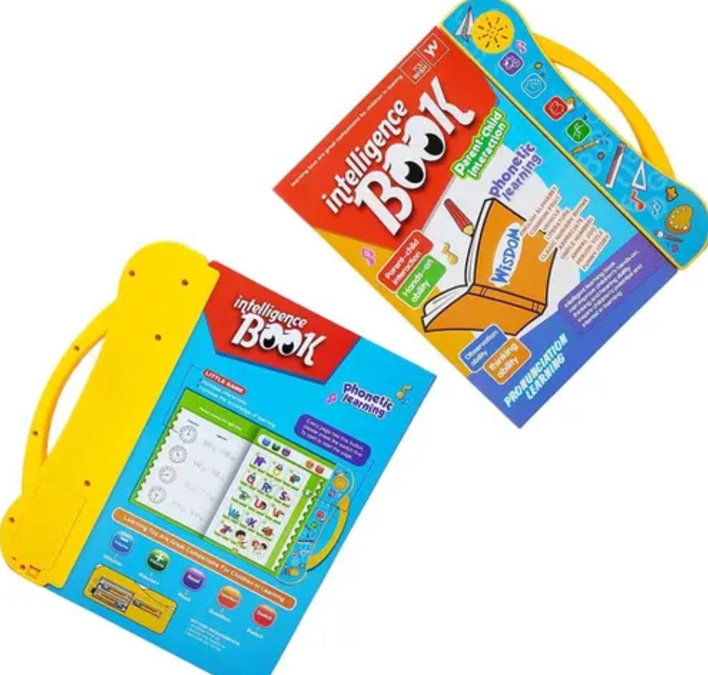 Interactive 3-in-1 Smart Talking E-Book – Early Learning Electronic Activity Notebook for Kids