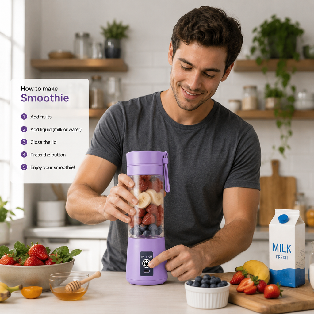 Portable USB Rechargeable Mini Blender