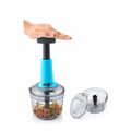 Manual Food Chopper 650ml – 3 Blade Quick Cutter