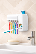 2-in-1 Wall-Mounted Toothbrush Station