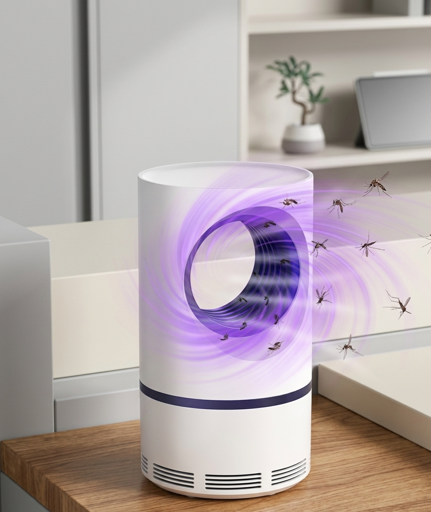 USB Ultra-Quiet LED Mosquito Trapper & Bug Zapper