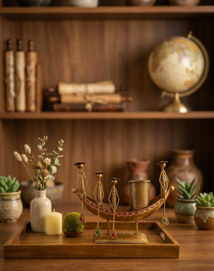 Premium Kerala Boat Handmade Showpiece