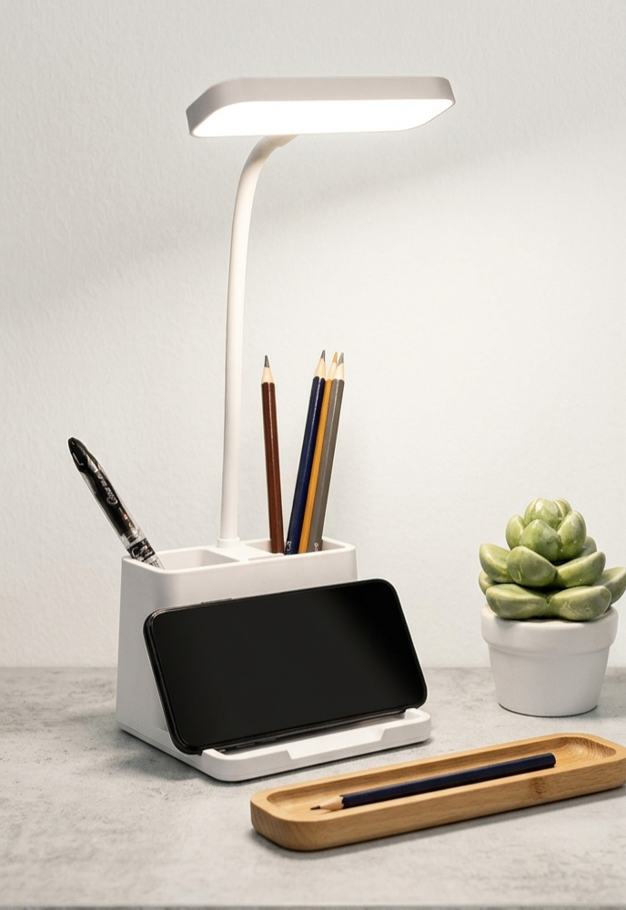 Table Lamp for Study, Dimmable Desk Lamp